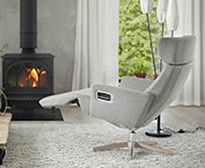 RELIEVE Relaxsessel mit integrierter Fußstütze