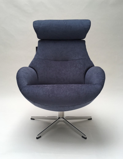 GLOBE Sessel u. Hocker, EVITA Blueberry