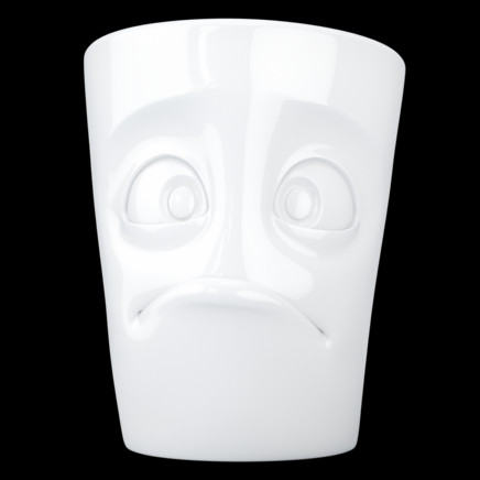 Henkelbecher/ Kaffeebecher mit Gesicht
