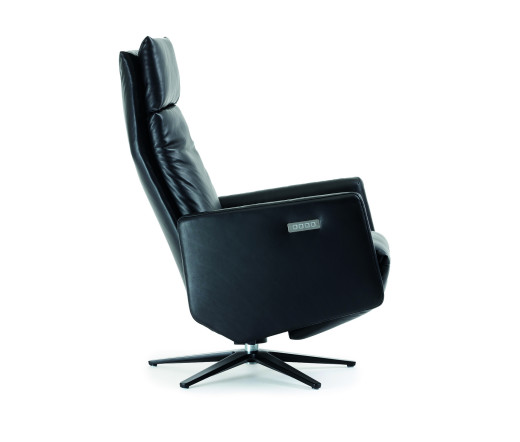 CHARLY Sessel, NORMANDIE schwarz, Sternfuss matt schwarz