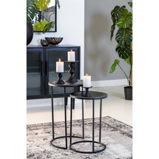 TALCA Beistelltisch-Set 2-tlg, Lote antik