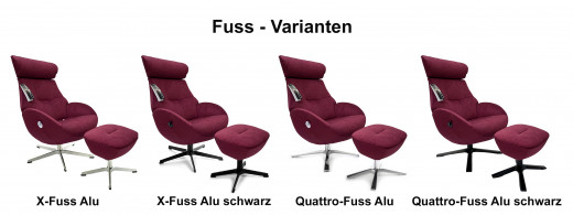 GLOBE Sessel, Bezug EVITA Raspberry 1373-30