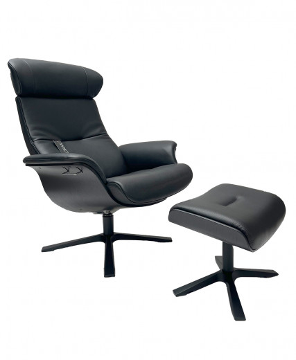 TIMEOUT LARGE XL Sessel EICHE SW / DINARA Black 1519-89