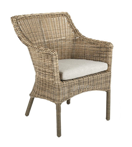 LENORA Diningstuhl, rustic, m. Sitzkissen