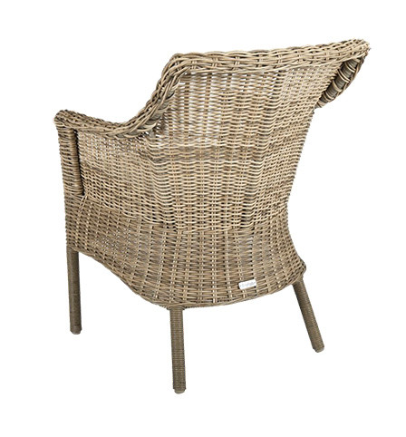 LENORA Diningstuhl, rustic, m. Sitzkissen