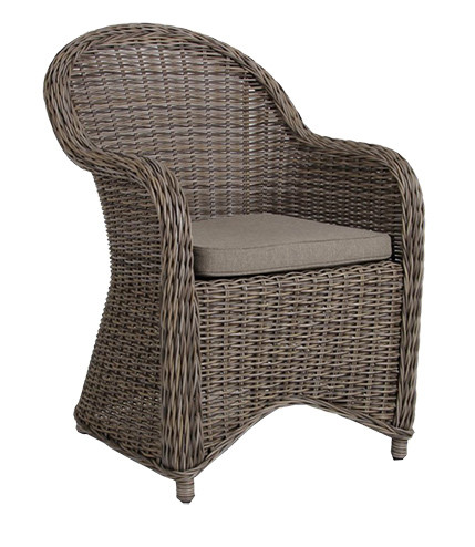 PAULINA Outdoor-Dining-Sessel, Farbe: Rustik