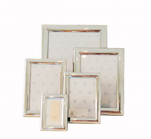 BASEL, Foto- / Bilderrahmen, versilbert, anlaufgeschützt