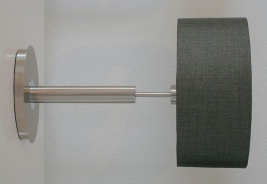 LOS ANGELES, Leuchtenfuss, 42cm, Nickel sat.