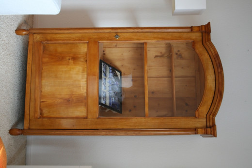 Sammlervitrine 1-trg. Esche