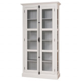 Vitrinenschrank, 2-trg., 3-seitig verglast