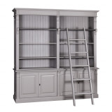 Bücherschrank / Bibliothek, Fichte massiv, lackiert