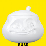 Kaffeekanne, K舅nchen oder Zuckerdose mit Gesicht