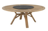 CIRCUS, Teakholz-Tisch rund 180cm, mit drehbarem Tablett