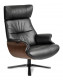 Sessel Afterwork 2, Walnuss / FANTASY Black 2514-89