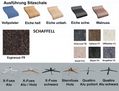 Konfigurator für AIR Sessel + Hocker in Schaffell