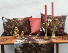 VINCENT Samt brass KH 50x70cm