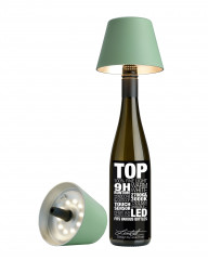 TOP Flaschenleuchte lindgrün, 1,5W LED, lakkubetrieben, dimmbar