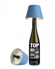 TOP Flaschenleuchte blau, 1,5W LED, akkubetrieben, dimmbar