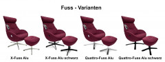 GLOBE Sessel, Bezug EVITA Raspberry 1373-30