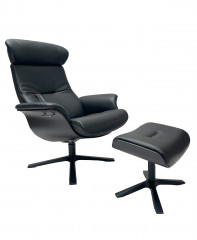 TIMEOUT LARGE XL Sessel EICHE SW / DINARA Black 1519-89