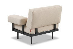 CUBE OUTDOOR, Abschluss-Element m. Armlehne B/H/T 100 x 80 x 84cm