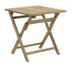 TURIN Esstisch 70X70 cm, faltbar, TEAKHOLZ natur