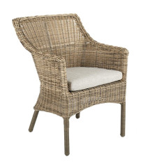 LENORA Diningstuhl, rustic, m. Sitzkissen