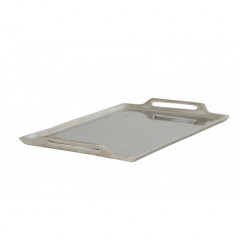 NIBE Tablett rechteckig 22x36cm Rohalu, vernickelt