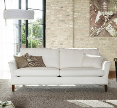 Sofa SALONI BW-135-3000, Bezugsstoff PANAMA weiss