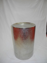 PUNJAB, Sidetable/Podest, Alu vernickelt, D.40, H.60cm